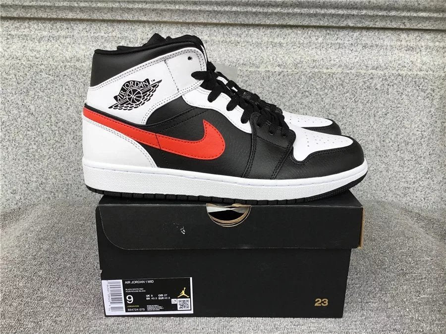 Air Jordan 1 Mid shoes New All-Match Trendy Men's Casual Sports Shoes