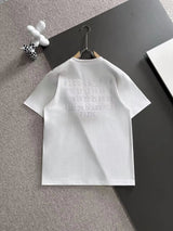Maison Margiela T-shirt Back Hollow Letter Number Embroidery logo round Neck Short Sleeve25ss New pure cotton T Unisex T-Shirt OS Loose Fit Base Shirt Top Half Sleeve T-Shirt