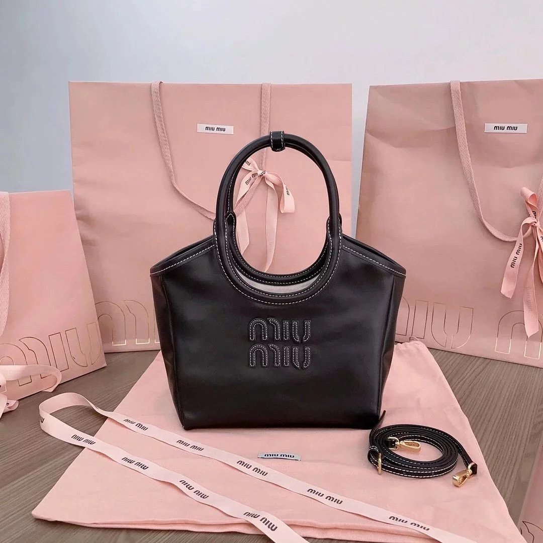 Miu Miu Bag Top version New Isidan Limited Tote Bag Imported Calfskin Small Size Handbag Shopping Bag SF Free Shipping5BG288