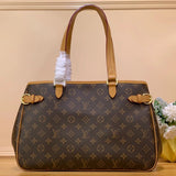 Louis Vuitton LV Women's Bag Top version Classic Presbyopic Mid-Ancient Pumpkin Bag Shoulder Tote Bag DELIGHTFUL Zhonggu Pumpkin Bag Vintage Bag Vegetable Basket Bag Tote Handbag M51154Presbyopic Large Size M51153M51156