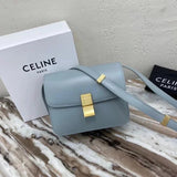 Celine women's bag Top version 【Original Surrogate Shopping Grade】Classic ClassicBox Package Square Bag Stewardess Bag TRIOMPHE Arc De Triomphe box Bag Flap Bag Shoulder Bag Messenger Bag New Women's Bag Teen18.5cm Small Size192532Medium24cm88007