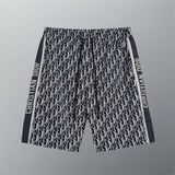 Dior shorts Full-body Jacquard with Letter Embroidery Ribbon logo Five-point Shorts25ss New Drawstring Casual Summer Pants5Two-in-One Casual Sweatpants for Men and Women, Pure Cotton Joggers