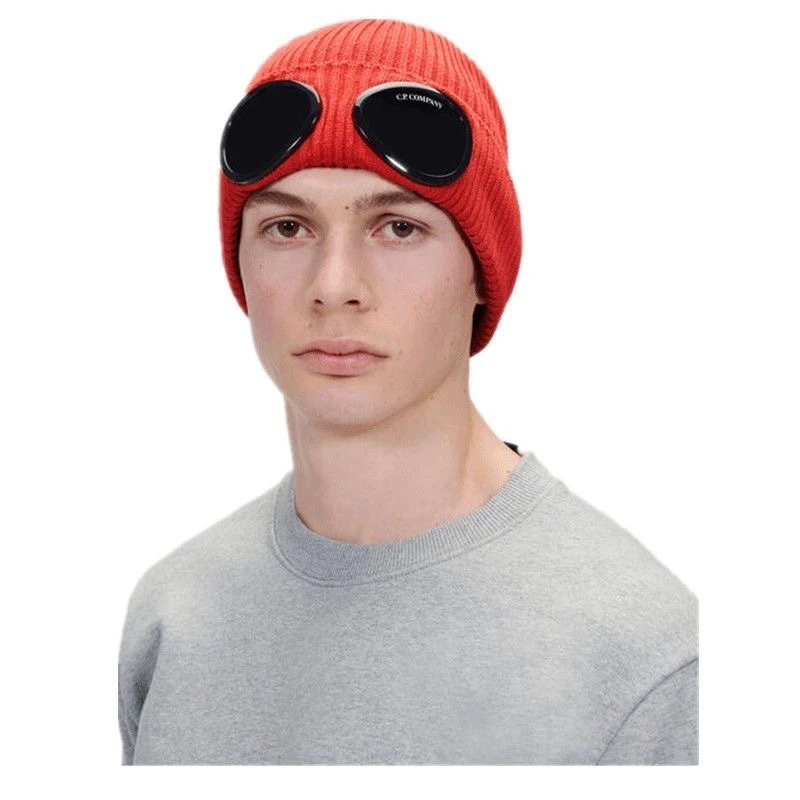 CP Company Hat New Rib CP Hat Glasses Autumn and Winter Knitted Hat Men and Women Outdoor Keep Warm Couple WINTER Eye Protection Warm