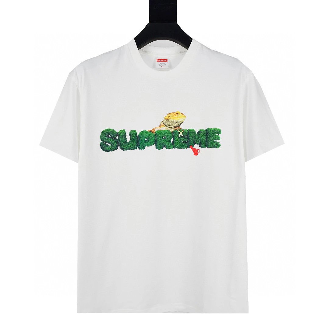 Supreme T-shirt Top Version Short Sleeve T T-shirt Men's Summer Trendy Women's New Loose Half-Sleeve Top Cotton Official Website Flagship