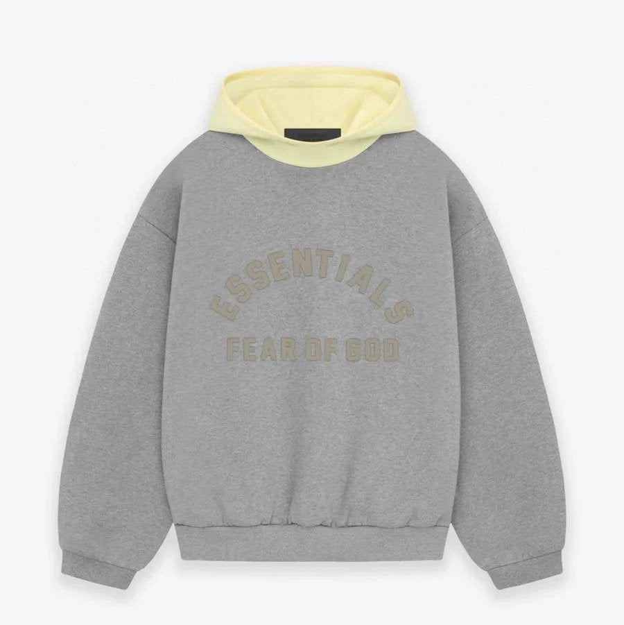 ESSENTIALS Hoodie Top Version Hooded Sweater Double Line Fleece-lined High Street Loose Color Matching Hoodie