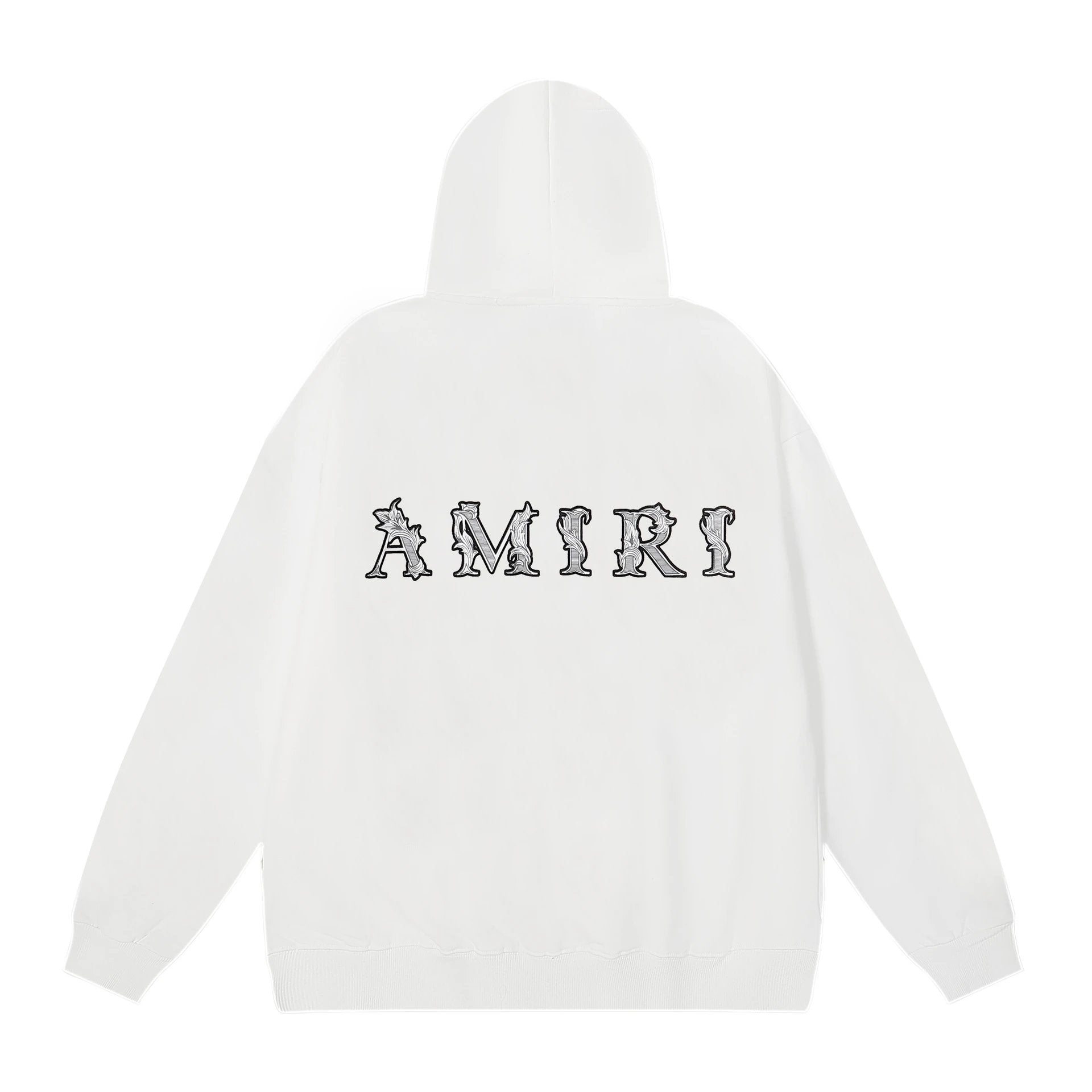 Amiri Hoodie 2024Autumn and Winter New OW Seaweed Letter Print Pattern Hooded Sweater for Men and Women