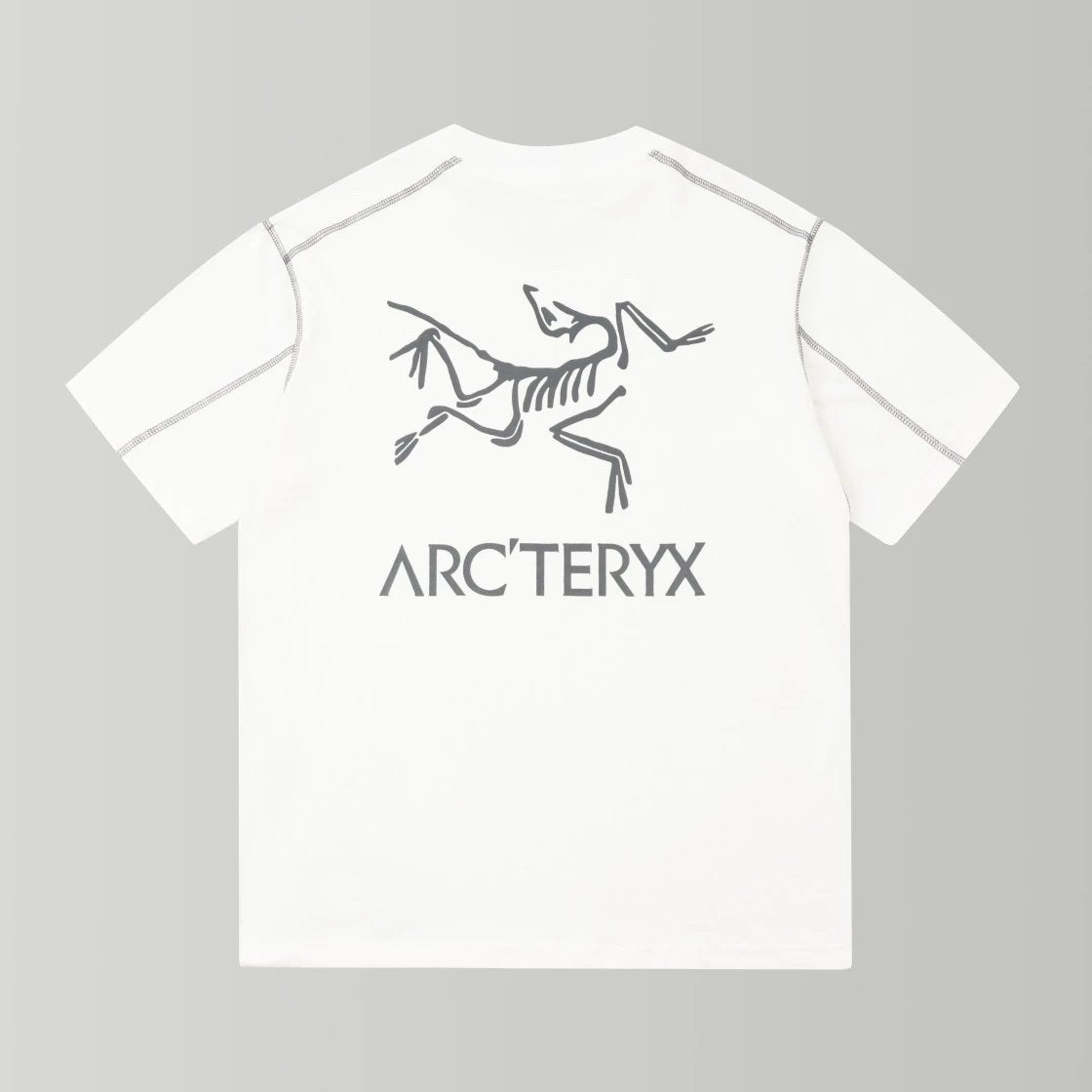 Arc'teryx T-shirt Back with Large Bird Letter Print logo round Neck Short Sleeve25ss New pure cotton T Unisex T-Shirt OS Drop Shoulder Loose Fit Base Shirt Top T-Shirt Short Sleeve