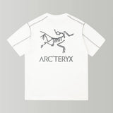 Arc'teryx T-shirt Back with Large Bird Letter Print logo round Neck Short Sleeve25ss New pure cotton T Unisex T-Shirt OS Drop Shoulder Loose Fit Base Shirt Top T-Shirt Short Sleeve