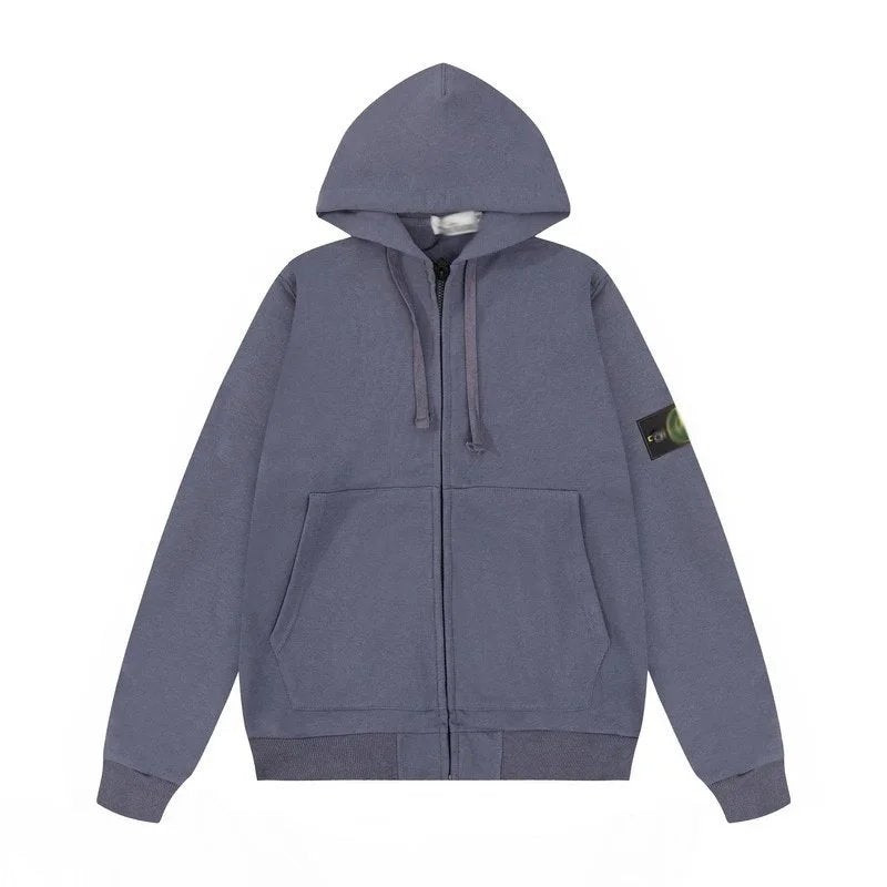 Stone Island Hoodie Trendy Fashion Joker Hooded Zipper Sweatshirt Coat0001