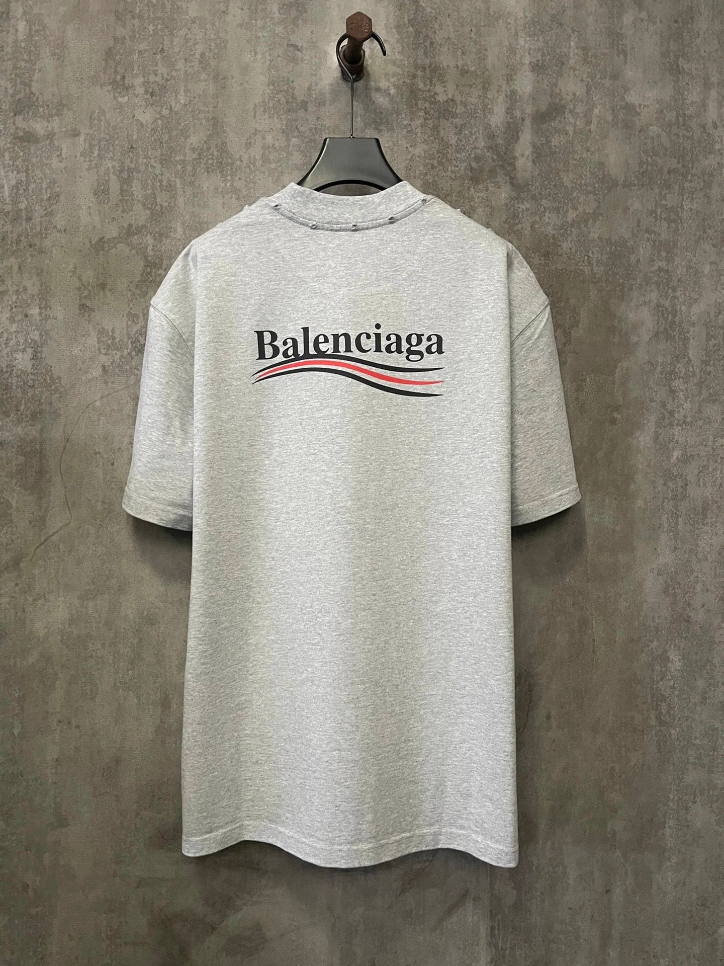 Balenciaga T-shirt 25ss Classic Cola Wave logo Printed Crew Neck Short Sleeve Pure Cotton Unisex T Shirt Bottoming Shirt OS Loose Fit T-Shirt