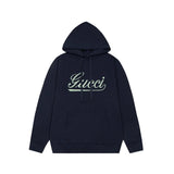 Gucci Hoodie English Letter Embroidery Hoodie Sweatshirt Jacket Unisex Sports Casual Loose Fit Versatile