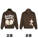 Broken Planet Market Hoodie American Fashion Brand Hip Hop Letters Printing plus Velvet Couple Models All-Match Hoodie-CY