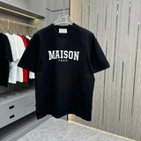 Maison Margiela T-shirt 3D Silicone Chest Craft logo round Neck Short Sleeve25ss New Pure Cotton Unisex Style T Casual T-Shirt Base Layer Shirt OS Loose Fit Half Sleeve Top Plus Size