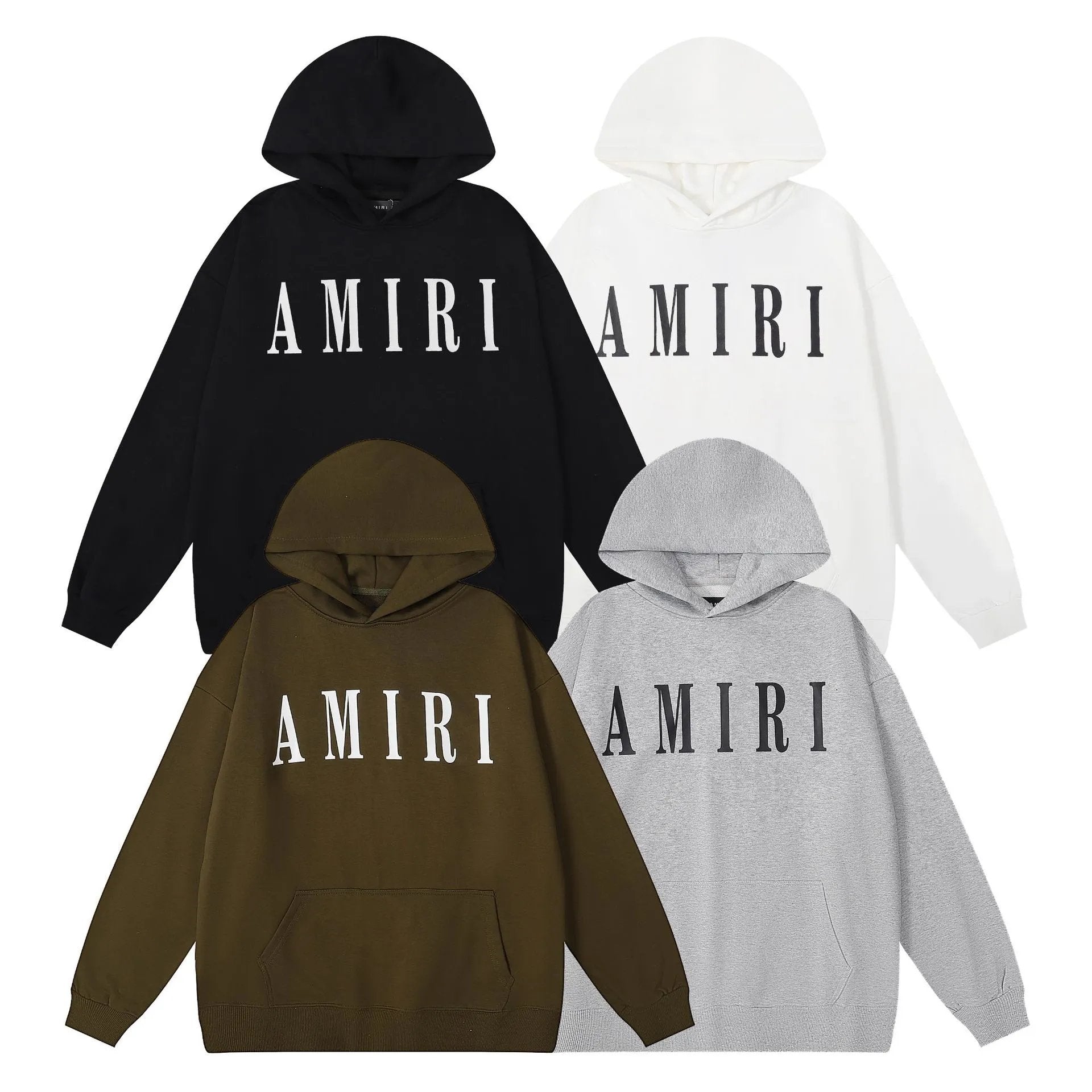 Amiri Hoodie 2024Autumn and Winter New Letters logo Printed Hoodie Same Style for Men and Women