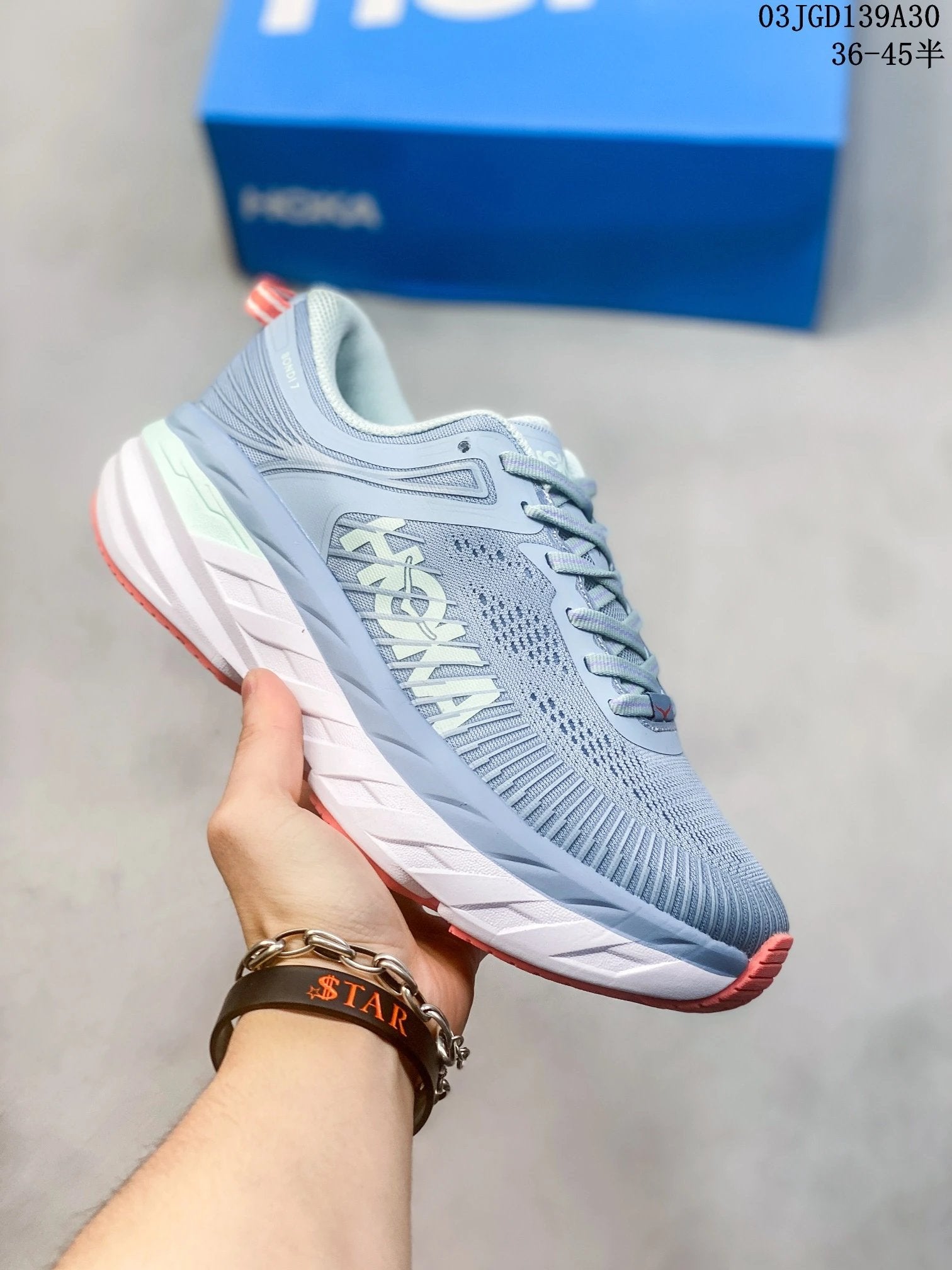 HOKA ONE ONE shoes Jogging Outdoor Sneakers Height Increase Shock Absorbing Breathable Non-Slip