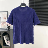 FENDI T-shirt Full Body Double F Texture logo round Neck Short Sleeve25ss New Pure Cotton Unisex Style T Casual T-Shirt Base Layer Shirt OS Loose Fit Half Sleeve Top Plus Size