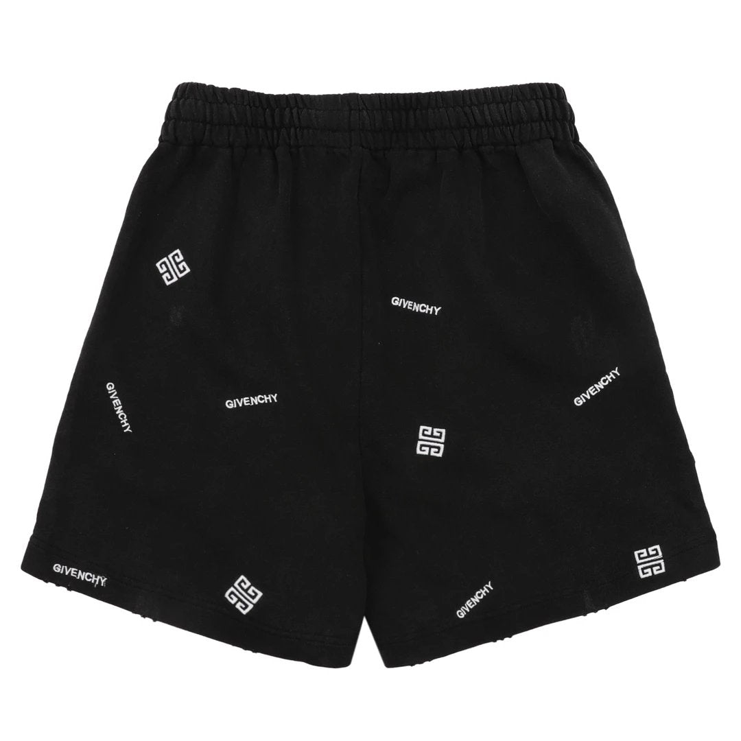 Givenchy Shorts Front and back letter pattern embroidery logo Five-point Shorts25ss New Drawstring Casual Summer Pants5Two-in-One Casual Sweatpants for Men and Women, Pure Cotton Joggers
