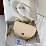 Burberry Women's Bag Top version 【Premium Edition】24SS New Horse Bag Chess Handbag Saddle Bag Shoulder Bag Crossbody Bag Preppy Style Casual Backpack Men's and Women's Bags
