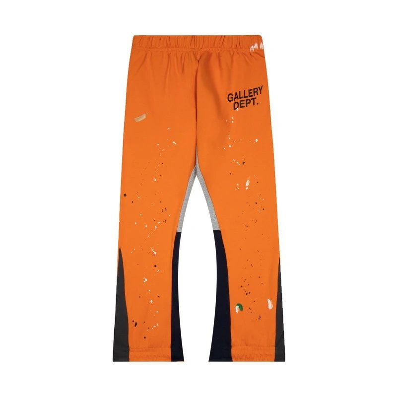 Gallery Dept Sweatpants Classic Hand-Painted Paint-Splashing Style Graffiti Printed Stitching Cotton Sweat Pants Men's Casual Trousers-CY