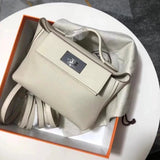 Hermes women's bag Top version Positive pin Quality KellyMini2424mini2424Wax Line Handmade evercolor Leather fabric Swift Small Leather Satchel21cm Women's Shoulder Bag