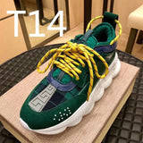 Versace Chain Reaction shoes Vasaki Couple Shoes Dad Shoes Platform Men's Hight Increasing Shoes Trendy All-Match Sports Casual Shoes for Women cf27