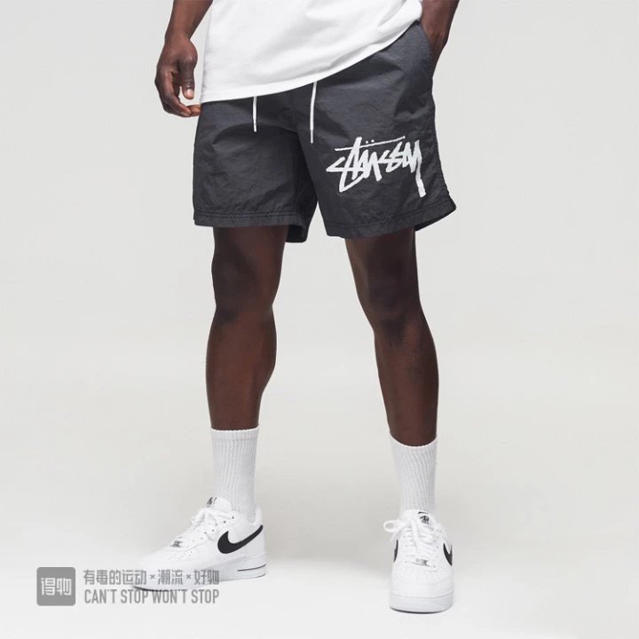 Stussy Shorts Top Version Shorts Couple New Men's and Women's Summer Men's Casual Quick-Drying Sports Beach Fifth Pants