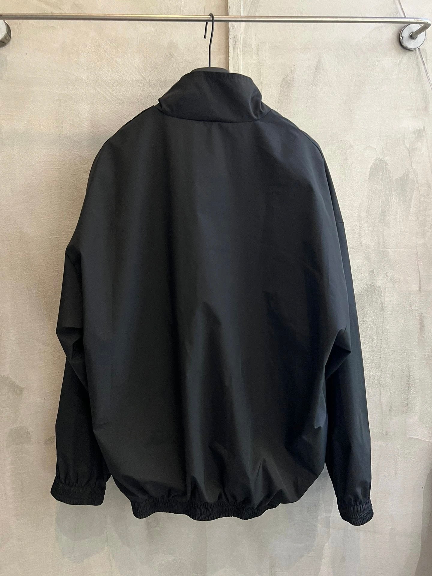 Balenciaga Jackets Double B Nylon Fiber High Collar Windbreaker Waterproof Jacket Unisex Autumn Winter New Arrival