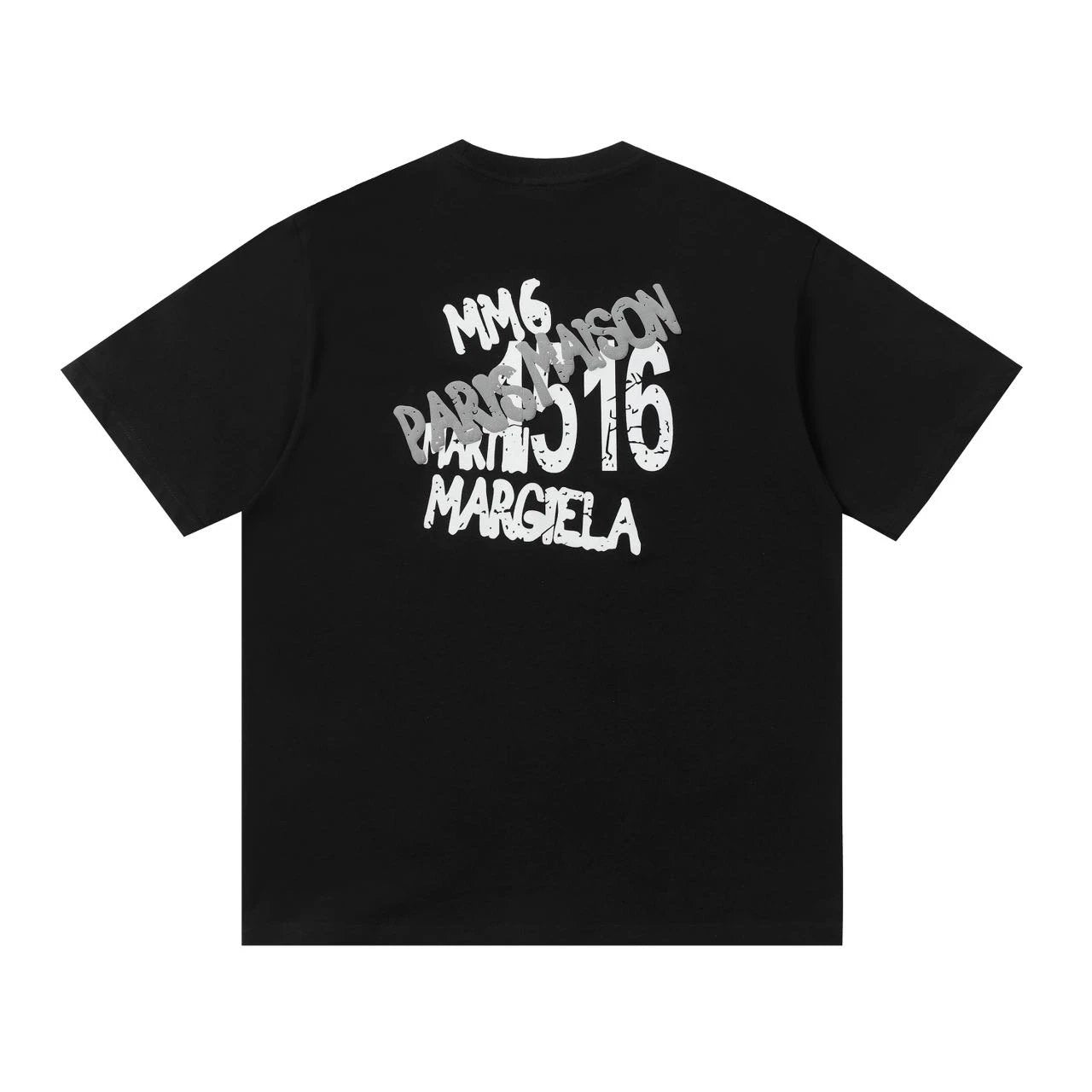 Maison Margiela T-shirt Digital Occlusion Print logo round Neck Short Sleeve25ss New Pure Cotton Unisex Style T T-shirt OS Loose Fit Base Shirt G Home Top Half Sleeve T-Shirt