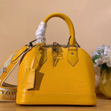 Louis Vuitton LV Women's Bag Top version Classic Chessboard Plaid Presbyopic Shell Bag Handbag Crossbody Shoulder Bag23New Water Ripple Cowhide Series New Handbag Shell Bag Women's Bag