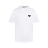 Dior T-shirt Chest CD Letter Embroidery logo round Neck Short Sleeve25ss New Pure Cotton Unisex Style T T-shirt OS Loose Fit Base Shirt Top Half Sleeve T-Shirt
