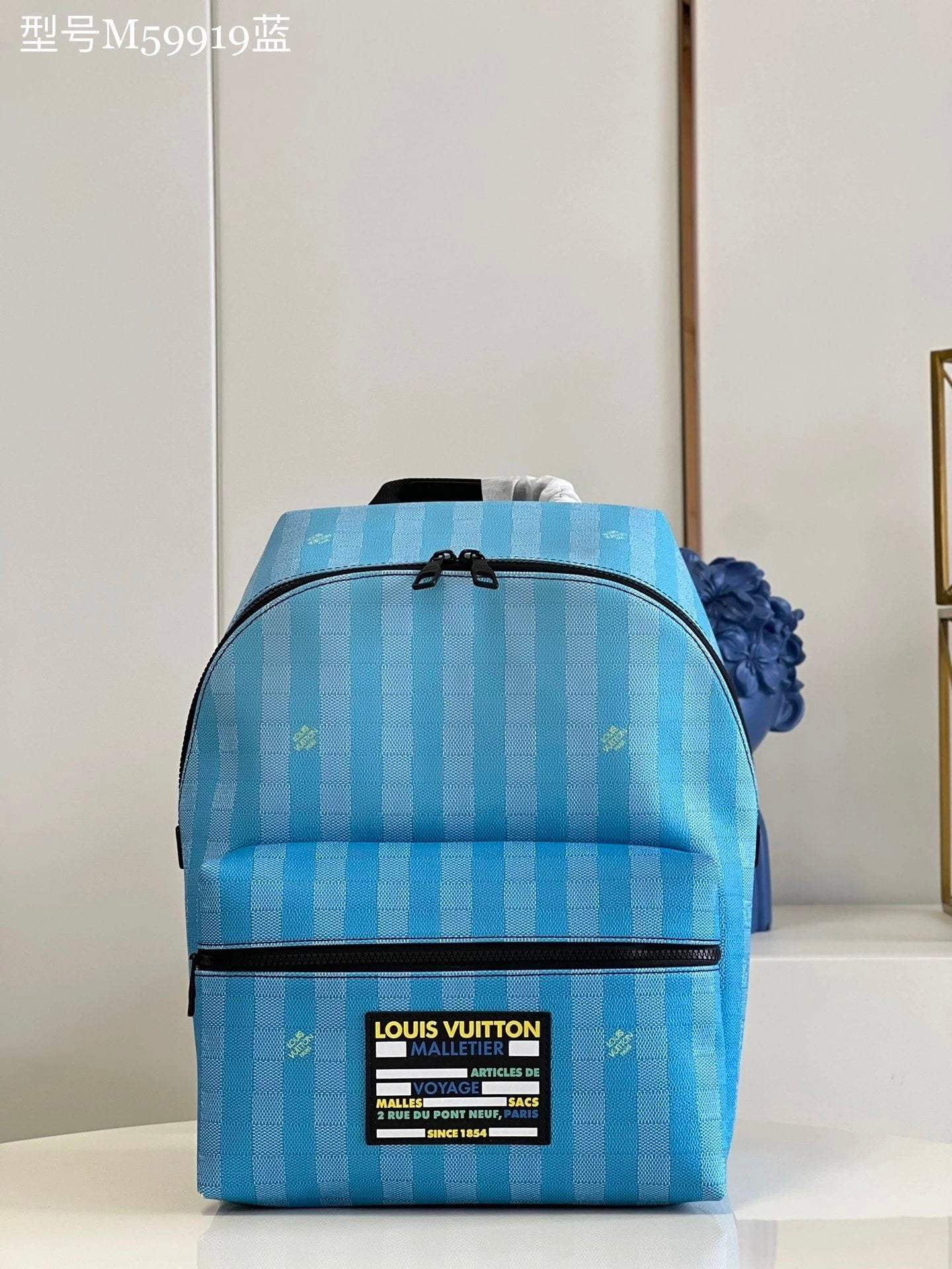 Louis Vuitton LV Backpack Top version 【Level】Original Black Presbyopic Discovery Embossed Backpack Travel Bag M46553Black M46557Gray Men's Backpack Hiking Backpack New Backpack
