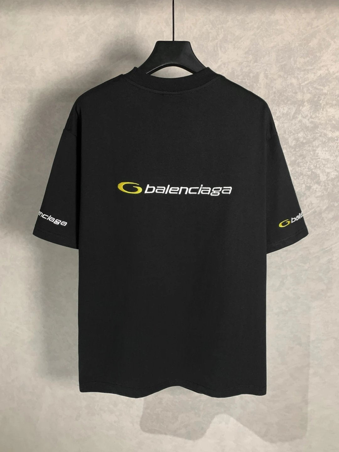 Balenciaga T-shirt Front and back letter embroidery logo round Neck Short Sleeve25ss New pure cotton T Unisex T-Shirt OS Drop Shoulder Loose Fit Base Shirt Top T-Shirt Short Sleeve