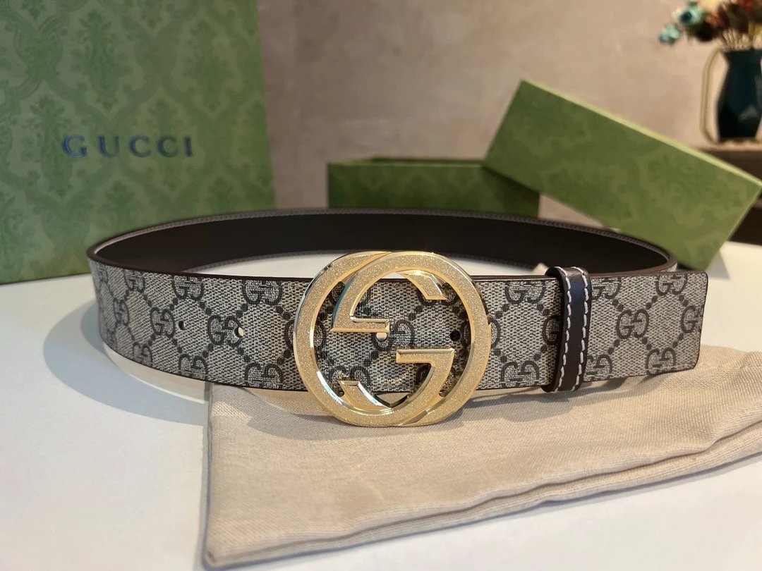 Gucci Belt Top version Luxury Brand Belt Original Order3.8Men's Women's Belt Pairs G Leather Belt Men's Belt Women's Fashion Casual Business Guqi Leather Belt Ancient Home g Home Belt Montblanc Prada