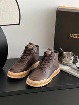 UGG Snow boots Shoes Snow Boots2024Winter New Men's Shoes Pilot Series Sheepskin Fur Integrated Warm Booties313M