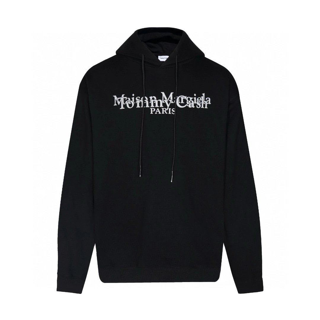 Maison Margiela Hoodie Top Version Heavy Weight Sweater Men and Women Loose Inverted logo Embroidered Pure Cotton Couple round Neck Hoodie Tide