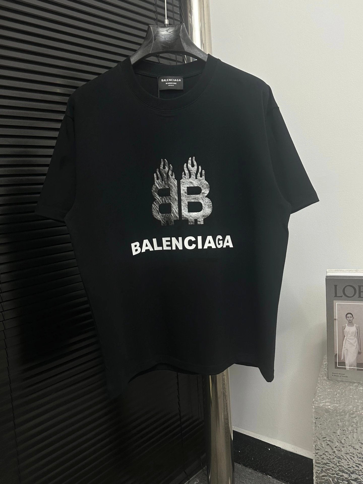 Balenciaga T-shirt Double-breasted B Letter Printing logo round Neck Short Sleeve25ss New pure cotton T Unisex T-Shirt OS Loose Fit Base Shirt Top Half Sleeve T-Shirt