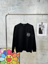 LOEWE Sweater Pocket Logo Crew Neck Knit Sweater700Kegao Heavy Cashmere Sweater Casual Loose Versatile Pullover Sweater os Versatile Inner Layer Top Unisex24ss Autumn and Winter New Products