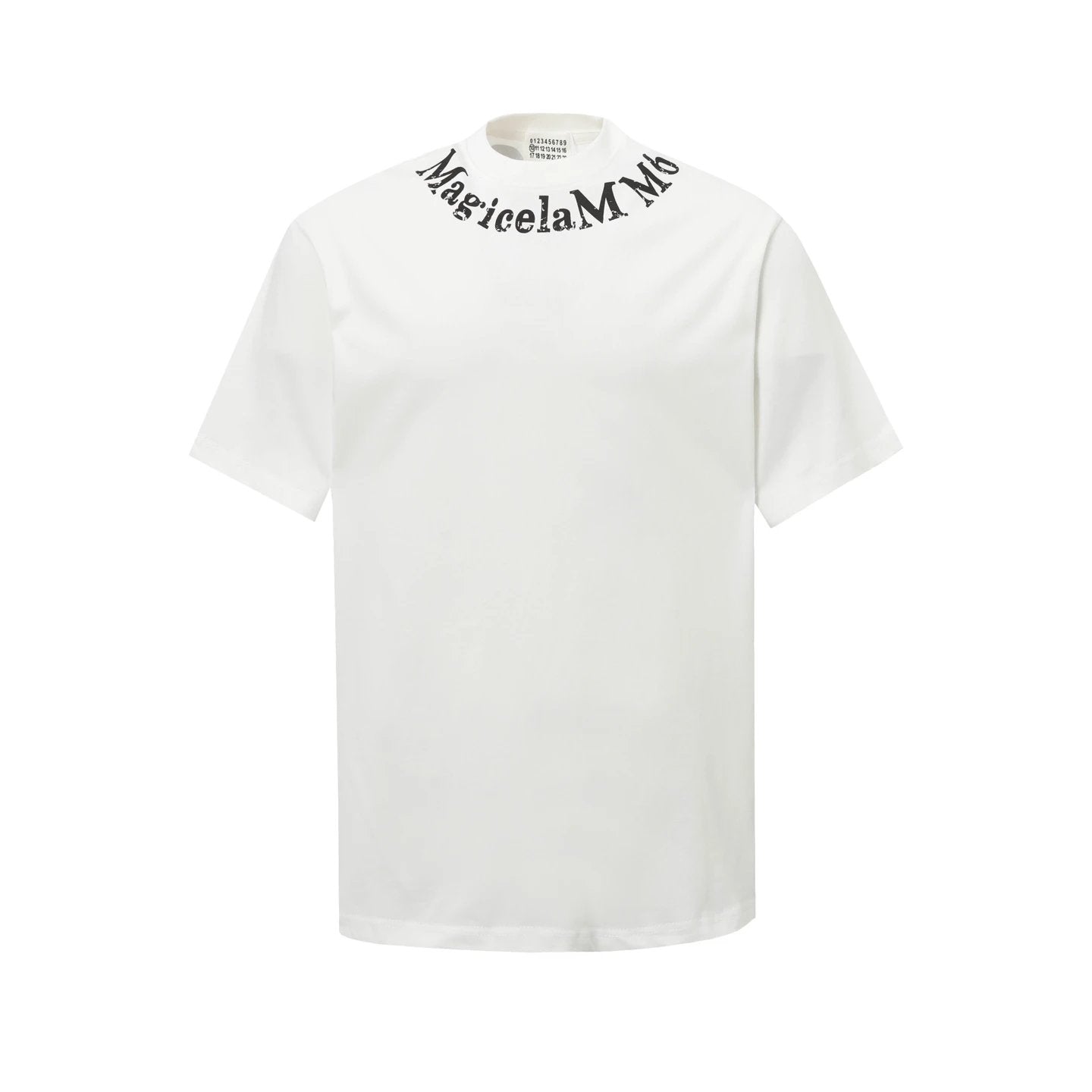 Maison Margiela T-shirt Backside Number Print logo round Neck Short Sleeve25ss New Pure Cotton Unisex Style T T-shirt OS Loose Fit Base Shirt Top Half Sleeve T-Shirt