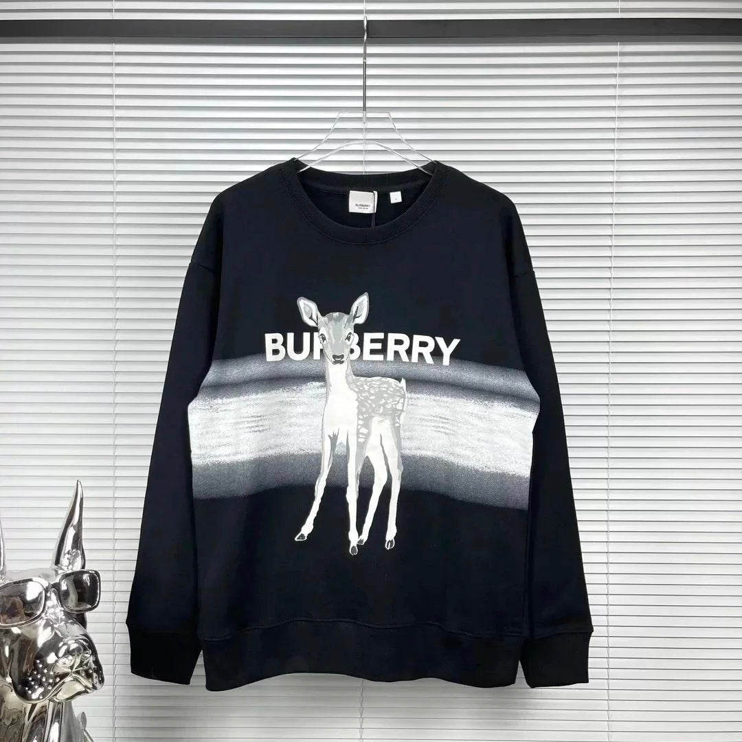 Burberry Hoodie New Autumn Versatile round Neck Sweater BY