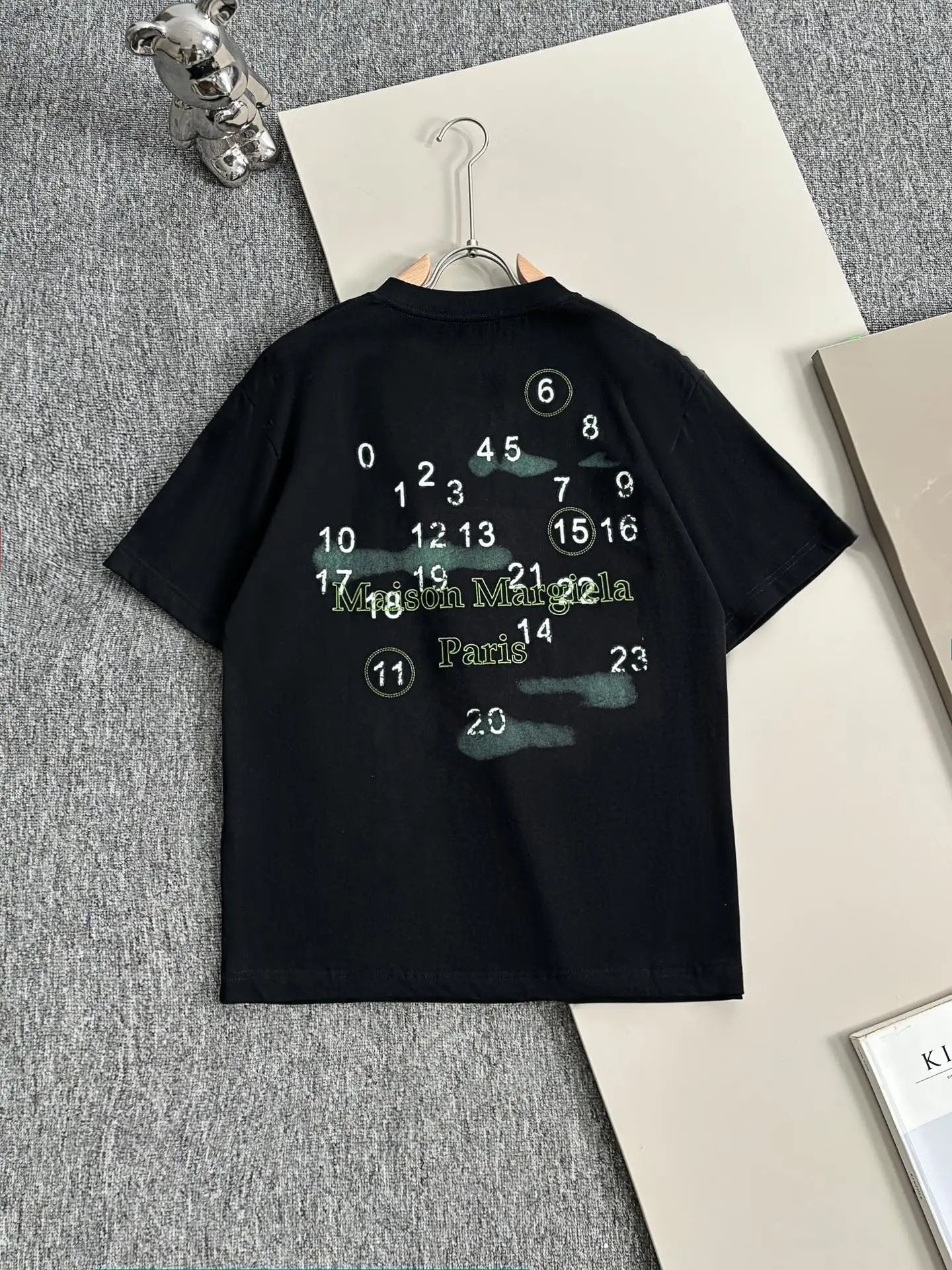 Maison Margiela T-shirt Backside Number and Letter Print logo round Neck Short Sleeve25ss New pure cotton T Unisex T-Shirt OS Loose Fit Base Shirt Top Half Sleeve T-Shirt