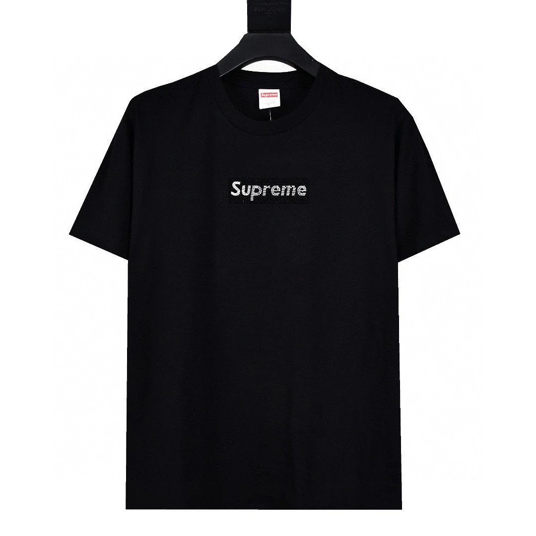 Supreme T-shirt Top Version Short Sleeve T T-shirt Men's Summer Trendy Women's New Loose Half-Sleeve Top Pure Cotton