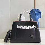 Louis Vuitton LV Women's Bag Top version 2022New Women's Bag Water Ripple Series MarelleToteBB One-Shoulder Crossbody Handbag Color Matching Large Bag M59952Black Small m59950Blue Small m20520White and Small m59954Black Big