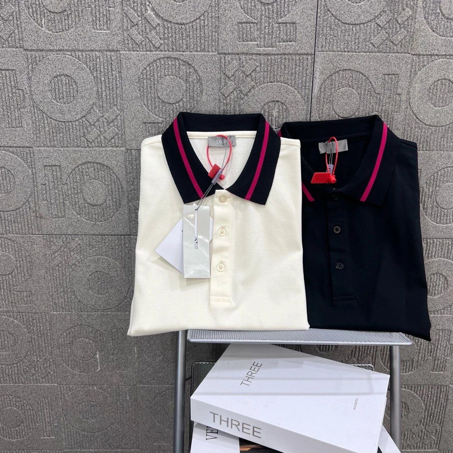 Dior T-shirt Classic Back Collar Letters logoPOLO Short Sleeve Turn-down Collar Shirt Unisex Summer Loose Fit T Business Commuter Short Sleeve Shirt Plus Size