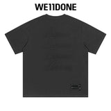 We11done T-shirt Top Spring and Summer New Large Letter Bullet Screen LOGO Simple Short Sleeve T T-shirt Loose Fashion Brand