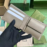 Gucci Wallet Top version 【New Arrivals】23New Ophidia Brand New Super Double G Series Short Wallet Wallet Embossed Cowhide Leather Wallet Men's Wallet Handbag Clutch Mobile Phone Bag Women's Small Wallet Card Holder Card Holder Pocket Clip739475