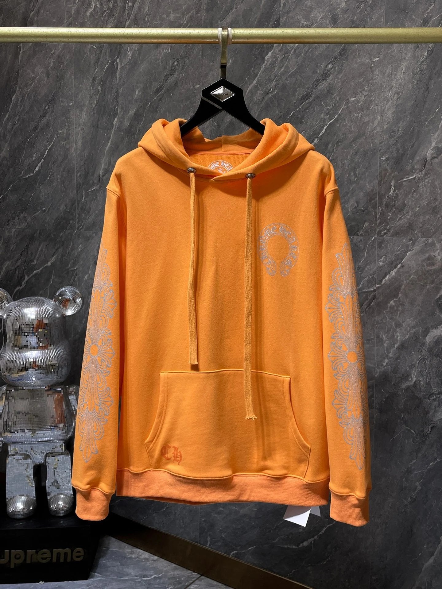 Chrome Hearts Hoodie Cross Hooded Sweater Loose Men's and Women's Zipper Hoodie