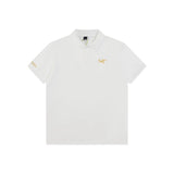 Arc'teryx T-shirt Gold Threaded Bird on Chest logo Embroidery POLO Shirt Lapel Short Sleeve25ss New Unisex Style OS Loose T Summer Half Sleeve Business Shirt Plus Size T-Shirt