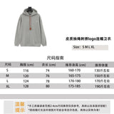 LOEWE Hoodie Leather Drawstring Embroidery logo Hooded Sweater for Men and Women