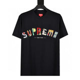 Supreme T-shirt Top Version Cashew Short Sleeve T T-shirt Men's Summer Trendy Women's New Loose Half-Sleeve Top Cotton Official Website Flagship