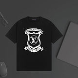 Louis Vuitton LV T-shirt Chest Letter Pattern Print logo round Neck Short Sleeve25ss New Pure Cotton Unisex Style T T-shirt OS Loose Fit Base Shirt Top Half Sleeve T-Shirt